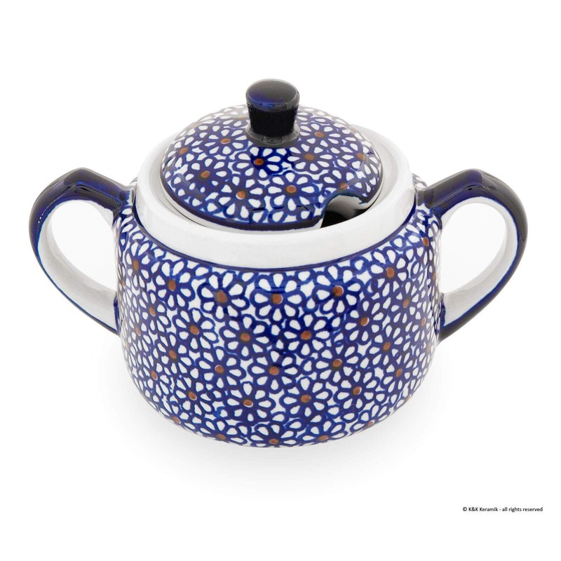 Bunzlauer Sugar Bowl, V = 0.35 L, W = 16.0