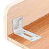 sourcing map Adjustable L Corner Braces, 4Pcs 80 x 40