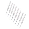 8pcs Crochet Hooks Ergonomic Design Comfortable Handle Easy Identification Compact