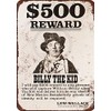 1878 Billy The Kid Wanted Poster Billy The Kid Metal