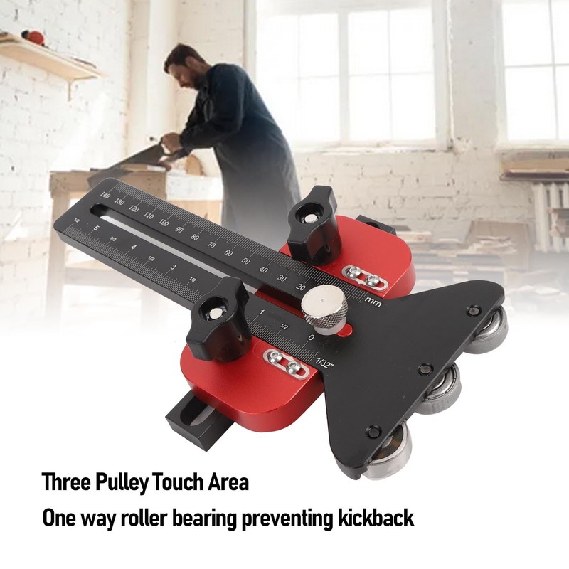 Thin Rip Jig Table Saw Jig Guides, 3 Pulleys Thin