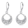 Sterling Silver Irish Celtic Drop Earrings Jewellery Gifts for Women,