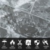 AULIGET 40-Piece Polished Grey Marble with Silver Peel and Stick