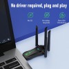 Unbranded Essential Stable Sturdy USB3.0 5.8G Dual-Band Wifi Receiver for