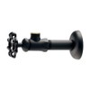 Kakudai [705-649-D] Industrial Stop Faucet (Angle-Shaped)/Matte Black