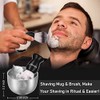 Kit de afeitado para hombres, incluye maquinilla de afeitar de