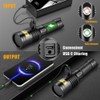 UniqueFire 1602-365nm UV Black Light Flashlight, High Power USB-C Rechargeable