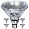 Lachesan PAR38 Halogen Flood Light Bulbs 4 Pcs, 80W Equivalent,