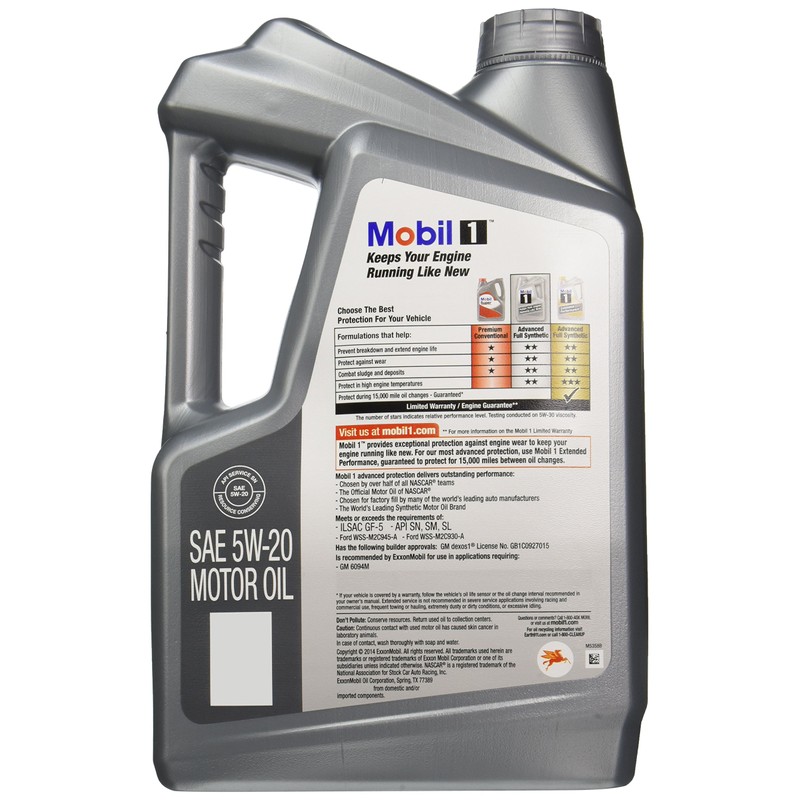 Mobil 5QT 5W20 Syn Oil