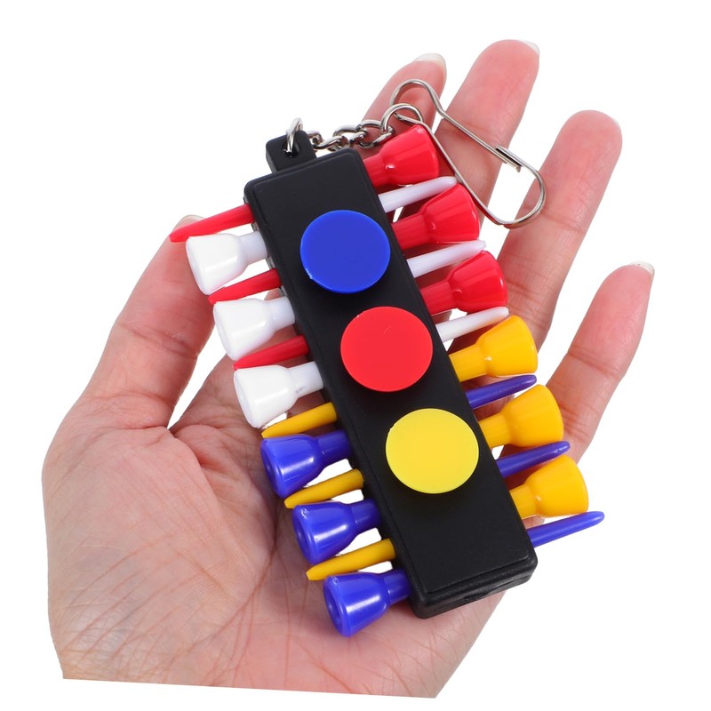 KOMBIUDA Golf Ball Nail Stand Golf Tee Dispenser Golf Accessory
