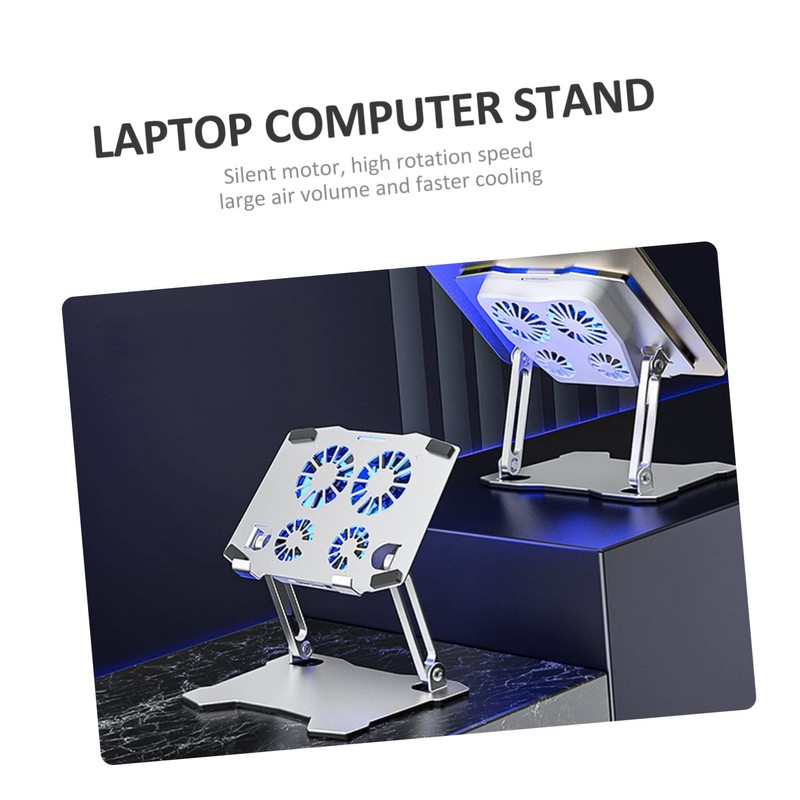 TEHAUX Adjustable Laptop Stand with Cooling Fan Ergonomic Computer Holder