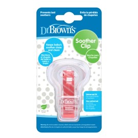 Dr. Brown's Dr Brown's Pacifier Clip Pink/Blue