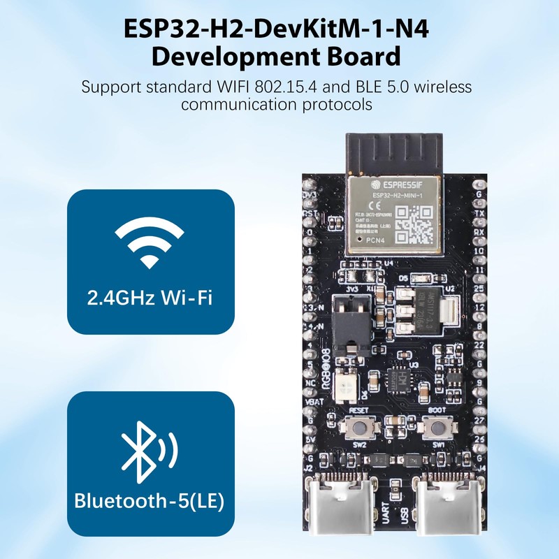 ESP32-H2 ESP32-H2-DevKitM-1-N4 Development Board AYWHP 2 Pieces IoT Development Board
