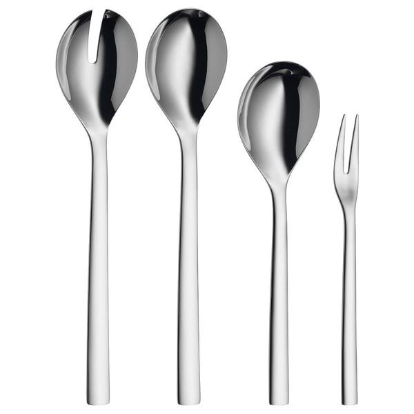 WMF New Set 3 Meat Fork Serving Spoon Serving and Pair of Salad Servers 30 cm