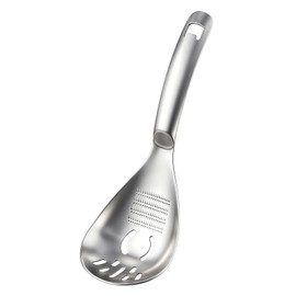 Cuchara de cocina multifuncional 5 en 1, acero inoxidable 18/8 304, separador de huevo, separador de yema de huevo, triturador de papas, apto para lav