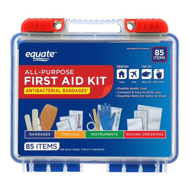 Unbranded On-the-Go First Aid Kit 85 Pieces Treatments for Cuts
