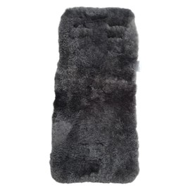 Naturasan Universal Merino Lambskin Seat Cover, Lambskin Pram Insert, Seat Insert for Buggy, Baby Seat, Baby Bed, Child Seat etc. Straight Fit, Approx. 73 x 35 cm, Liner - 01, Grey