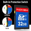 INDMEM 32GB SD Card 3 Pack, C10 SDHC UHS-I Memory