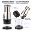 Stainless Steel Manual Garlic Chopper – Push-Down Mini Food Mincer