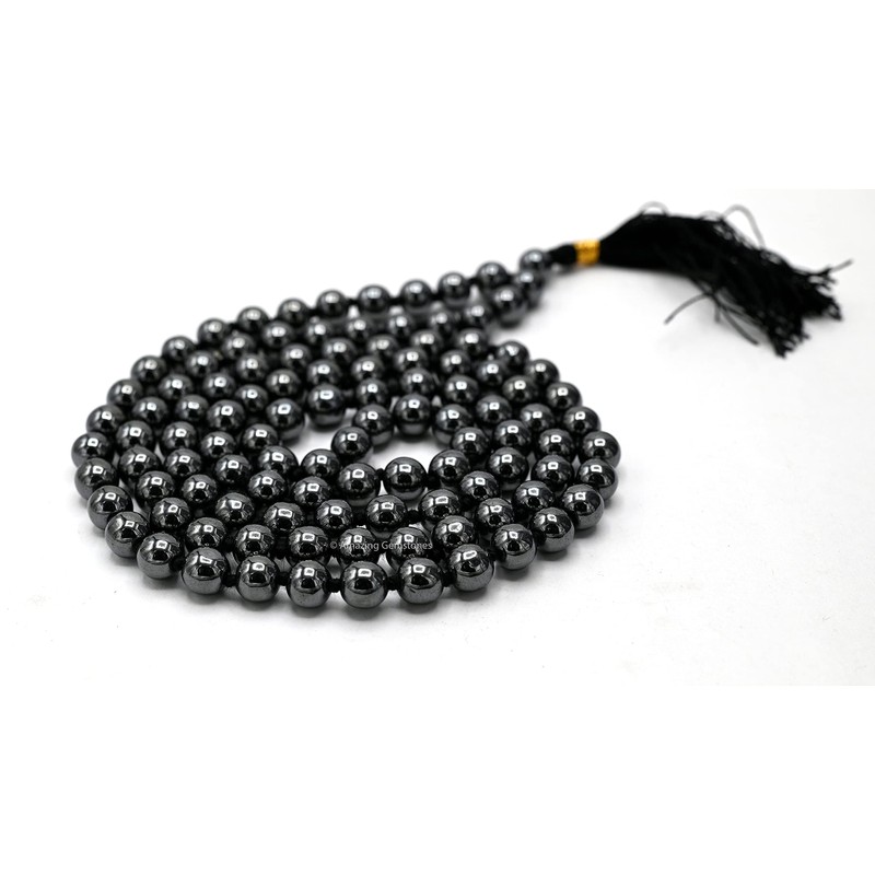 Japa Mala 108 Prayer Beads Necklace and Wrist Mala Bracelet