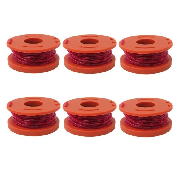 Zafina-UP 6 Pcs WA0010 Trimmer Spool Line Set for Worx