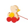 goki 54993 Ellah Duck Wooden Pull Toy with Animal Motif,