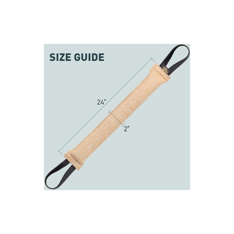 Viper Bite Tug Toy with Two Handles – 2in Wide