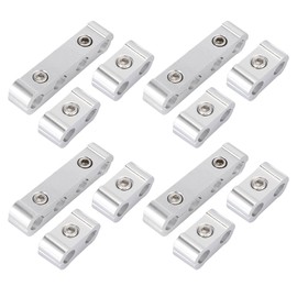 X AUTOHAUX 4 Set 8mm Car Engine Spark Plug Wire Separator Looms Divider Organizer Clamp Aluminum Alloy Silver Tone
