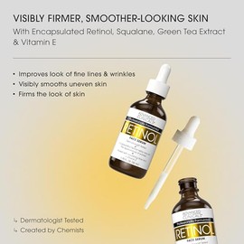 ADVANCED CLINICALS 2 PACK SET - CREMA CORPORAL RETINOL REAFIRMANTE CON VITAMINA E, TE VERDE Y ALOE VERA + SUERO FACIAL RETINOL ANTI-ARRUGAS CON GLICER