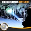 Vanvale Super Bright Rechargeable Spotlight,Handheld Rechargeable White LED Flashlight,Ultra-Long Standby