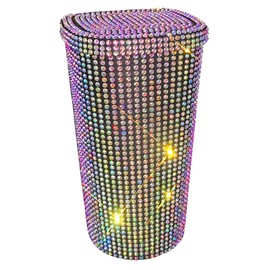 CIYODO Car Trash Bin Lid Compact Cup Holder Waste Container for Vehicles Lightweight and Portable Rubbish Organizer for Keeping Your Car Clean and Tidy