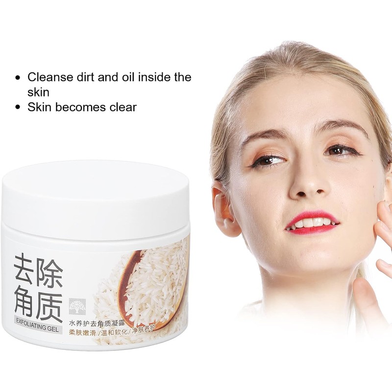 Gel Exfoliante de Arroz para Limpieza Profunda y Hidratación, 4.9,