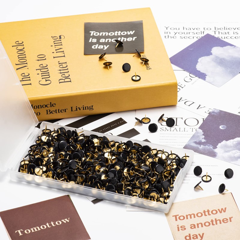 HongyiTime 400 PCS Push Pins, Thumb Tacks, Wall Tacks -
