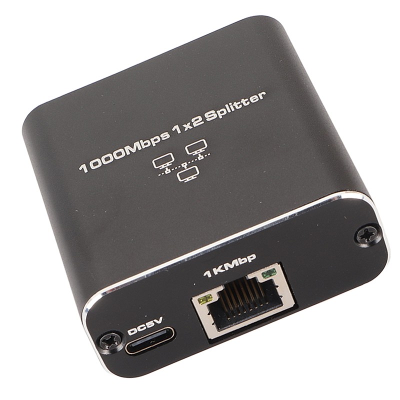 Ethernet Splitter RJ45 1 In 2 Out Gigabit Internet Splitter
