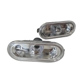 SHLPDFM 2x Side Indicator Indicator Lights Front Left and Right Set for VW Golf 4 Bora Lupo T5 Seat Ford Arosa (Crystal Clear)
