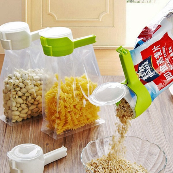 Zmart Seal Food Storage Bag Clip Snack Cereal Pasta Dry Seal Clip Tupperware Fresh Moisture Keep Sealer Clip Travel Kitchen