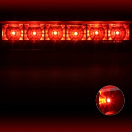 PM PERFORMOTOR Compatible with Chevy Express/GMC Savana 03-17 LED Third 3RD Tail Brake Light/Lamp Bar Black