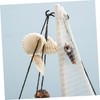 ORFOFE Marine Shell Sailing Boat Ornament Resin Craft Home Decor