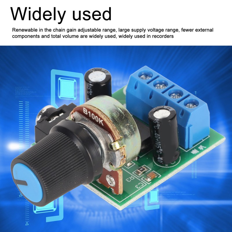 5PCS LM386 Power Amplifier Board Mini 0.5W to 10W Speaker