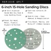 Serious Grit - 6-Inch 15-Hole 40 Grit Sanding Discs -