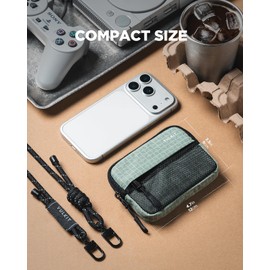 VULKIT Monedero con Cordón Ajustable y Protección RFID, Verde