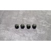 For: Chevy 4pc Black Hex Chevy Emblem Car Wheels Metal