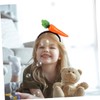 Gatuida 2pcs Plush Carrot Headband Realistic Vegetable Headdress for Easter