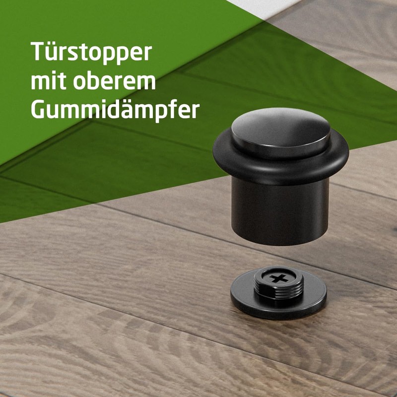 Amig - Door Stop, Protection Against Impact, Easy Installation, Includes