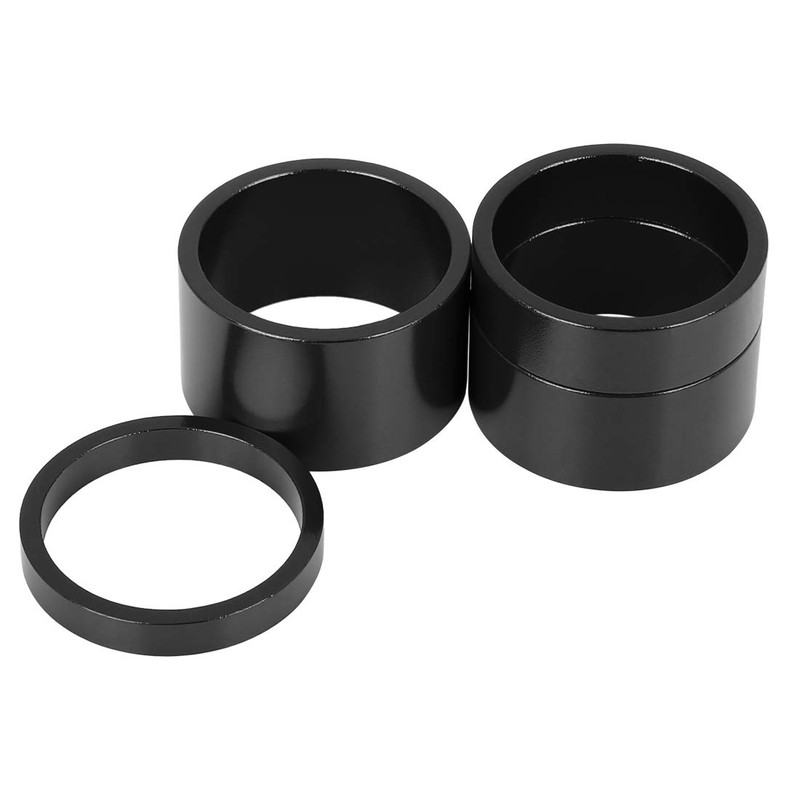 X AUTOHAUX Bicycle Headset Spacer Bicycle Aluminum Alloy Silver Tone