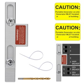 Kit de enclavamiento para generador, panel de enclavamiento eléctrico compatible con medidor de línea de origen cuadrado D, interruptor principal de 150 o 200 amperios, kit de enclavamiento
