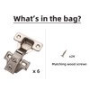 DecoBasics 5/8" Overlay Full Overlay Soft Close Cabinet Hinges for