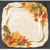 222 Fifth Autumn Celebration Square Dinner Plates, Set of 4, Harvest Thanksgiving