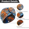 ZEACCT 1 x African Turban, Women's Pleated Hats, Stretch Turban,