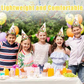 CANREVEL 12 PCS Forest Party Hats for Kids and Adults, Forest Party Supplies for Animal Party Decorations, Party Headwear for Birthday|Celebration|Party, Jungle Cone Kids Hats for Girls Boys Women Men